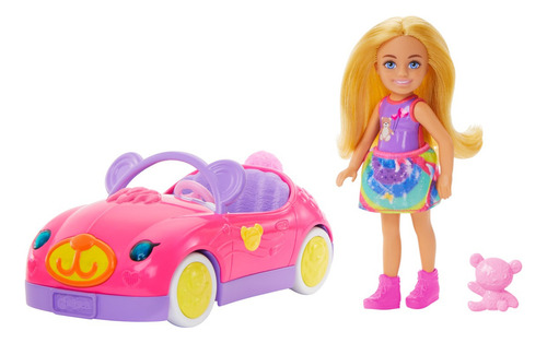 Barbie Set De Juego Chelsea Muñeca Y Auto De Osito Multicolor