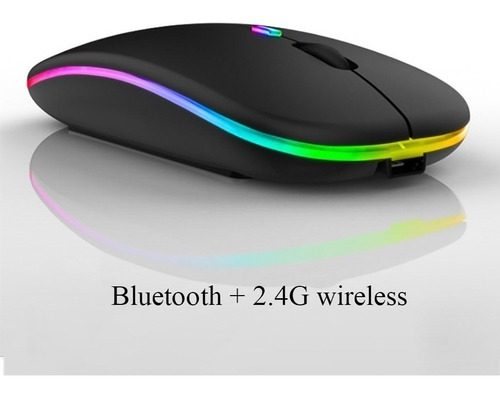 Mouse Raton Inalámbrico Recargable Bluetooth/usb