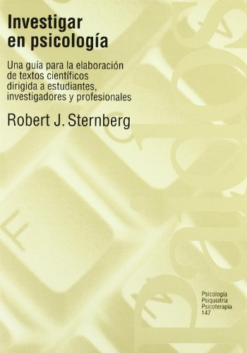 Libro Investigar En Psicologia De Robert J Sternberg Ed: 1