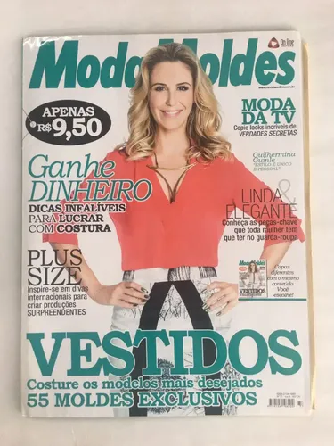 Revista Moda Moldes Edição 77 - Vestidos E Mais 55 Moldes | MercadoLivre