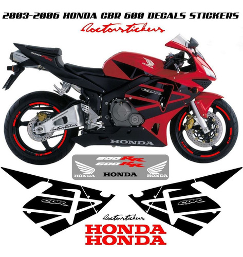 Honda Cbr 600 Rr ,calcamonias, Stickers,decals Kit