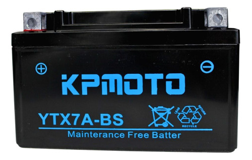 Batería De Gel Motocicleta Ytx7a-bs Pila Para Moto Motoneta