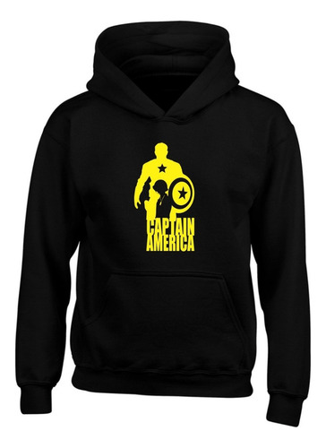 Buzo Capitán América Con Capota Hoodies Saco T56