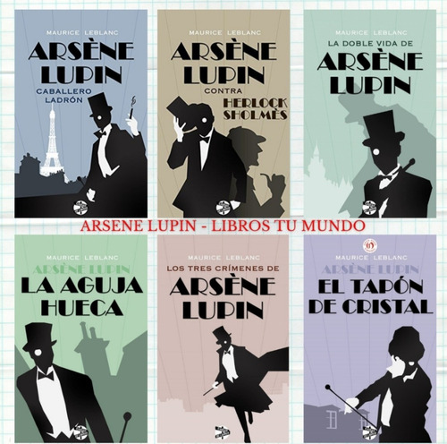 Arsene Lupin Colección De 6 Libros - Mauric Leblanc 