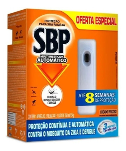 Sbp Multi Inseticida Automático Aparelho + Refil + Pilhas