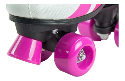 Imagem 6 de 6 de Patins 4 Rodas Quad Branco Sou Luna Menina Com Kit Proteção