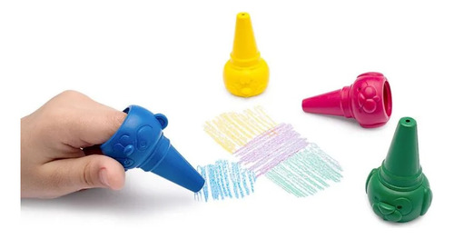 Giz De Cera Encaixa No Dedo Colorjoy 10 Cores Leo&leo