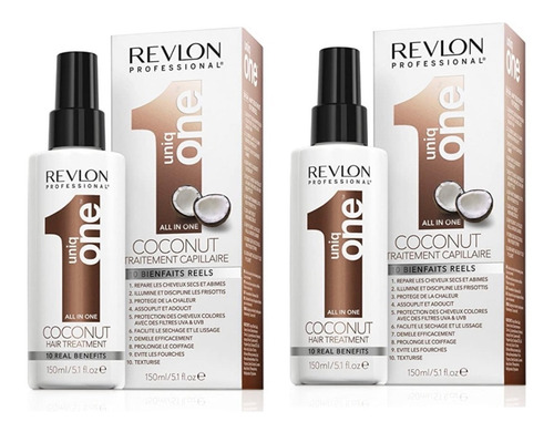 Revlon Uniq One Tratamiento All In One Coconut 150ml 2 Pzas