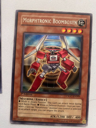 Morphtronic Boomboxen Rara Yugioh