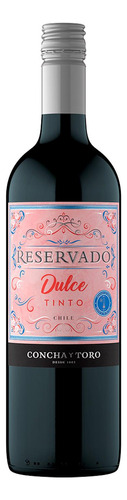 Pack De 12 Vino Tinto Reservado Sweet Red Concha Y Toro 750 