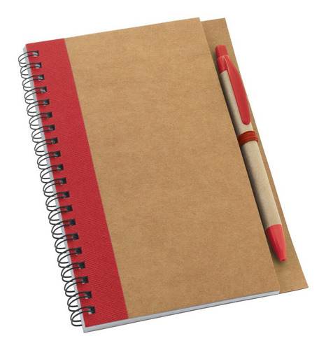 Caderno Espiral Capa Dura Promoção Volta Ás Aulas Com Caneta