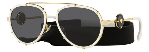 Gafas De Sol Versace Ve2232 Mujer Originales Color Blanco