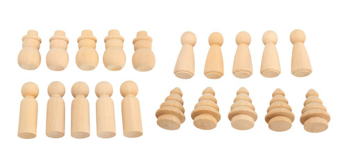 Muñecas De Madera En Blanco, Sin Acabado, Para Hacer Tú Mism