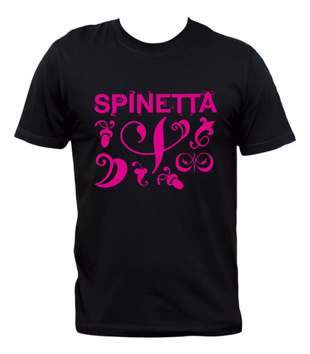 Remera Negra Spinetta En Obras Rock Nacional 100% Algodón