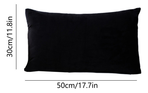 Funda De Almohada N, Rectangular, De Terciopelo, Color Manta