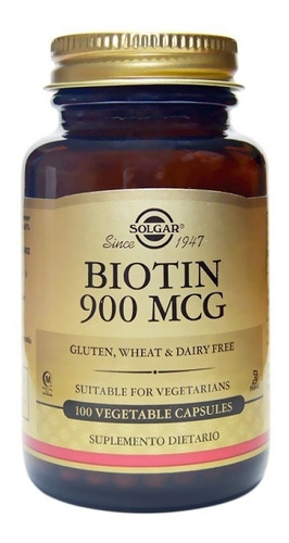 Biotin 900mcg X 100 Cap Solgar - Unidad a $1110