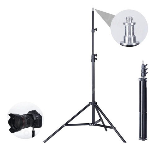 Soporte Trípode Multifuncional 2,1mts Cámara Luces Flash Col