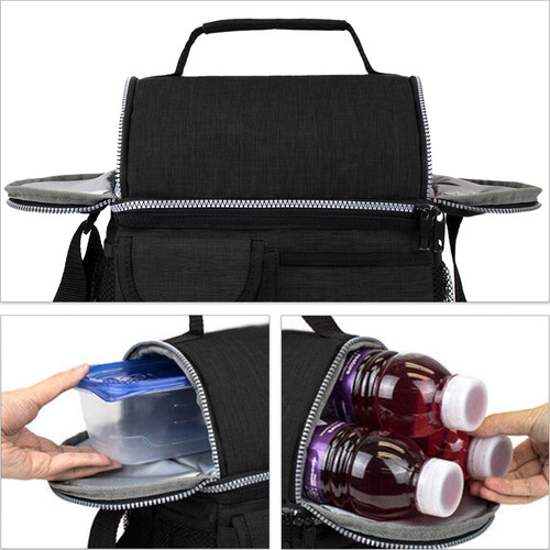 Lonchera Térmica Con Doble Compartimento For Hombres,