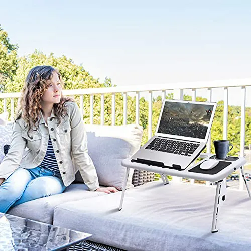 Escritorio Portátil Cocoarm Con Ventiladores Usb Y Soporte P