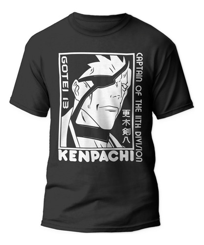 Polera Kenpachi Zaraki Bleach Anime Hombre Niño Ters Textil