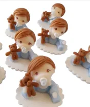 Comprar Souvenirs 20 Angelitos Porcelana Fria Bautismo \u002Fadorno Torta