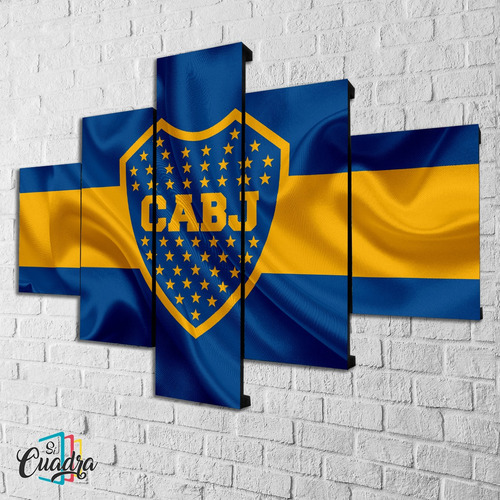 Cuadro Boca Juniors Bandera Decorativo Moderno Futbol