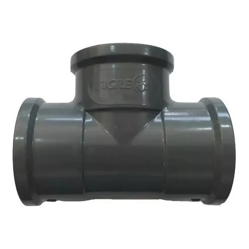 Tee Pvc Gris Clase 10 Para Pegar 50 Mm Marca Tigre