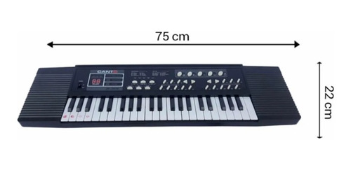 Imagen 2 de 3 de Piano Teclado Órgano Musical Para Niños 44 Teclas Micrófono