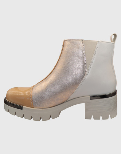 Botin Beige Tri Elasticado