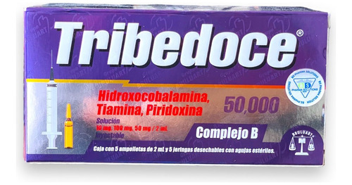 Tribedoce 50,000 Complejo B C/5 Ampolletas De 2 Ml