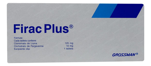 Firac Plus Pargeverina C/20 Tabs 125/10mg