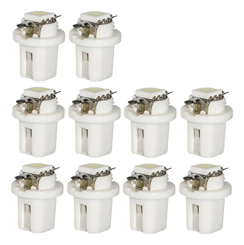 Pack De 10 Ampolletas Led T5 B8.5d 5050smd 12v Blanco
