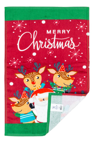 Paquete 3 Trapos/secadores Navideños Varios Diseños 100% ALG