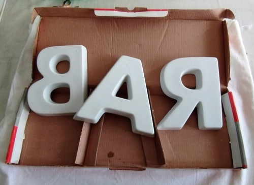 Bandejas Para Pasapalos O Snack En Forma De Letras 3 Piezas (Usado)