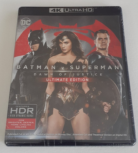Batman V Superman Dawn Of Justice Blu-ray 4k Ultra Hd