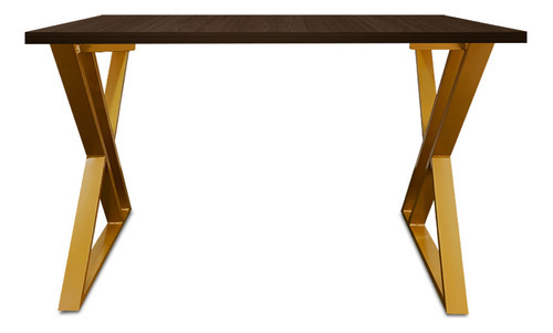 Mesa de comedor Gamer, 1,20 m, color dorado Qatar Gold Villandry