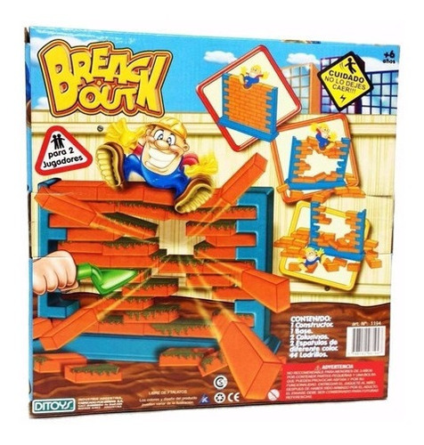 Break Out Juego De Mesa No Dejes Caer La Pared Ditoys Full