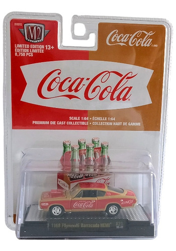 1968 Plymouth Barracuda Hemi M2 Machines Coca Cola 