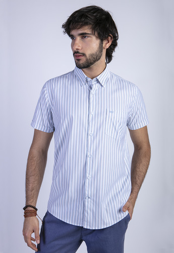 Camisa Listada Lancaster F Azul Ferouch Ss24