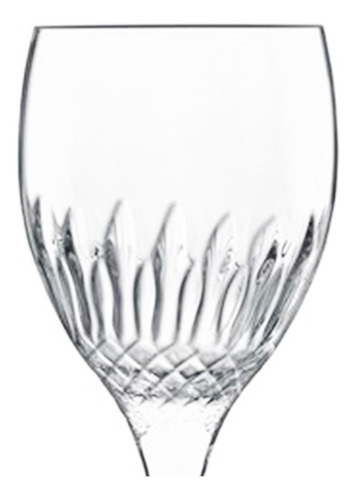 Copa Vino Blanco Diamante Cristalino 380 Ml Luigi Bormioli Color Transparente