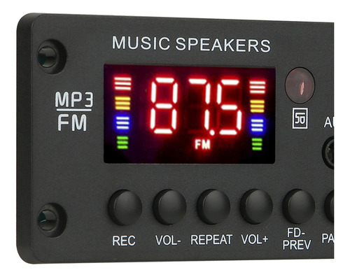 Amplificador De 50 W, Placa Decodificadora Mp3 De 12 V, 5.0,