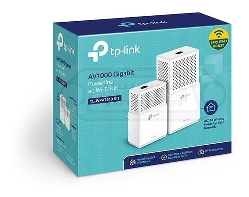 Imagen 1 de 1 de Kit De Adaptadores Tp Link Tl-wpa7510kit Powerline Gigabit 