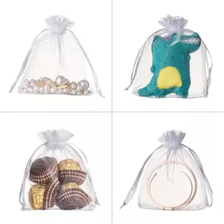 Bolsas De Organza Muticolores 10cm X 15 Cm - Envío Inmediato