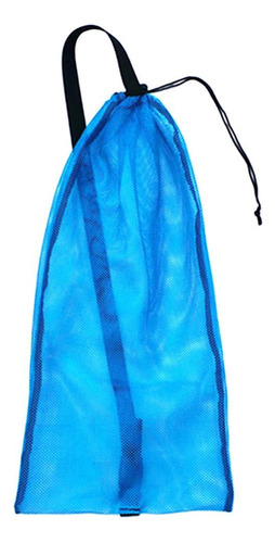 Bolsa De Transporte De Malla De Malla Con Cordón Y Azul