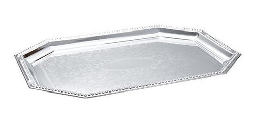 Winco Cmt-1217 Bandeja Octogonal, 12 Por 17 Pulgadas, Chrome