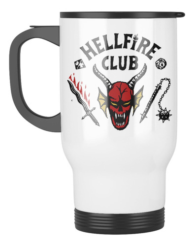 Taza Mug Termica Hellfire Club Stranger Thing