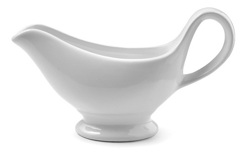 Salsera De Ceramica Blanca Capacidad 250 Ml Marca Ibili Color Blanco