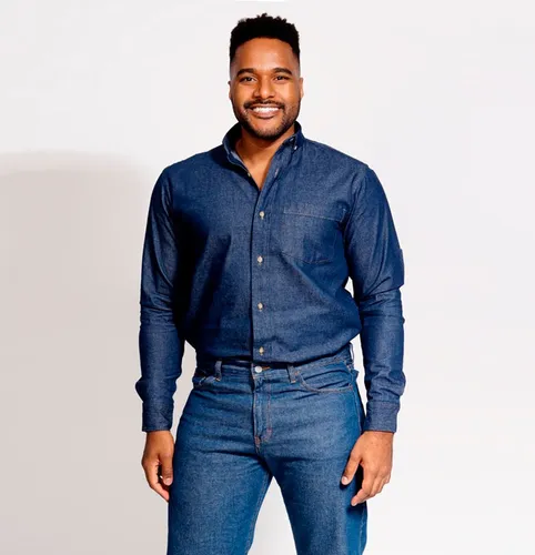 Camisa ntum Mezclilla Forte 7.5oz yd2 Manga Larga xs 4xl