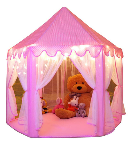 Tienda Campaña Castillo Princesa Niñas Luces Navidad