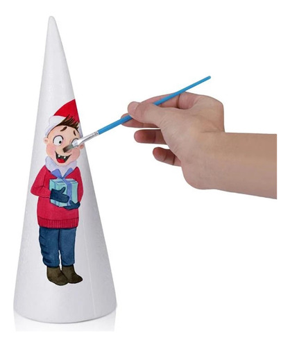 2 Craft Foam Cone - Paquete De 6 Espuma En Forma De Cono